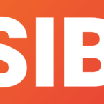 Synlig logo med oransje bakgrunn